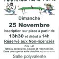 Tournoi de Ping Pong le 25 novembre