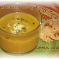 Velouté de carottes au curry et cookies au chorizo