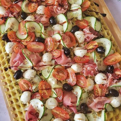 Gaufres salées xxl saveur Italienne 