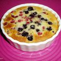 comfort food, gratin amandin aux fruits rouges pour oublier la pluie...