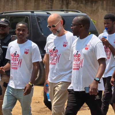FRÉDÉRIC FOUGERAT MARCHE À LUBUMBASHI POUR UNE PRESSE RESPONSABLE
