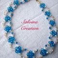 collier swarovski bleu