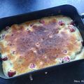 Gratin de framboises à la crème d'amandes