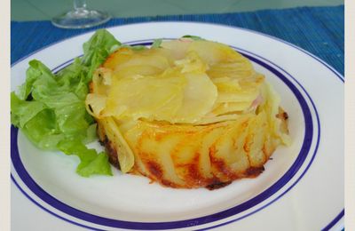 GATEAU DE POMMES DE TERRE ET JAMBON