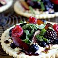 Petites pizzas aux fruits