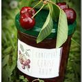 Confiture cerise rhum : étiquettes