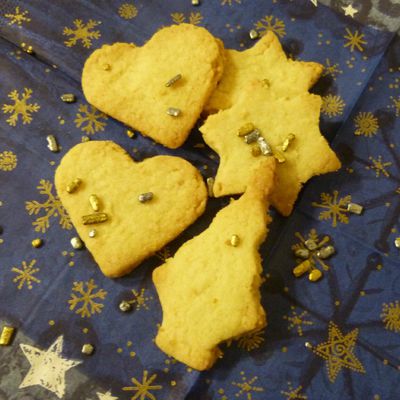 Sablés de Noël noix de coco gingembre