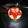 Cheese cake à la vanille et a la fraise