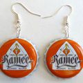 Boucles capsules "Ramée orange"