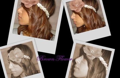 Brown Flower pour cheveux