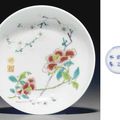 An unusual small famille rose enameled dish, Yongzheng six-character mark and of the period (1723-1735)