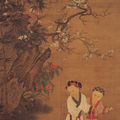 Children Playing on a Winter Day, anonymous, Sung dynasty, Hanging scroll 