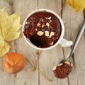 Mug cakes au chocolat et crème de marrons