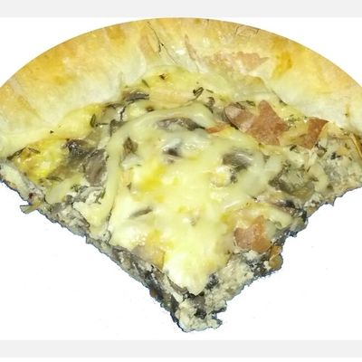 Quiche light aux champignons et thym 