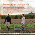 👨‍🌾 Septembre en proverbes et citations au jardin. Paysagiste Pays Basque Paysagiste Landes.
