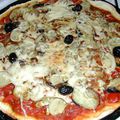 Pizza aux aubergines