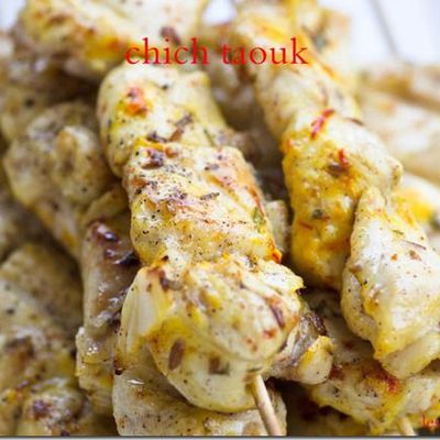 Chich taouk brochettes de poulet libanaises