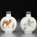 An enamelled porcelain snuff bottle, Imperial, Jingdezhen kilns, Daoguang mark and of the period, 1821-1850