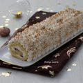 BUCHE DE POIRES AU VIN ROUGE