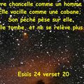 Esaïe 24 verset 20