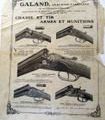 Chasse fusil cartouche galand illustration ancienne sp71