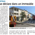 Incendie dans un appartement