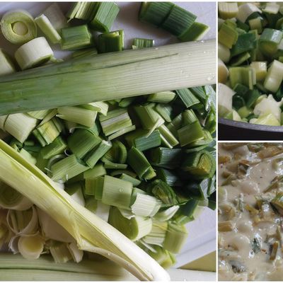 Oeufs cocotte sur fondue de poireaux
