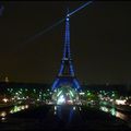 Eiffel Tower, Blue Night & Rain.