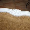 pnçage, sous couche d'accroche, peinture blanc mat et cire blache pour protéger