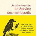 LE SERVICE DES MANUSCRITS, d'Antoine Laurain
