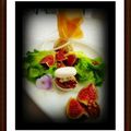 On mange quoi ce WE? Aumonière de figue, dos de cabillaud au pamplemousse, crème anglaise menthe oeufs à la neige......