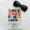 Cadeau Fin d'Année Cadeau Maîtresse d'Ecole Etui à Lunettes "Chiffres et Lettres" en coton