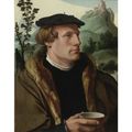 Maarten van Heemskerck (Heemskerk 1498 - 1574 Haarlem), Portrait of a Gentleman in a Fur-lined Cloak 
