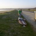 petite session sup sous un magnifique coucher du soleil