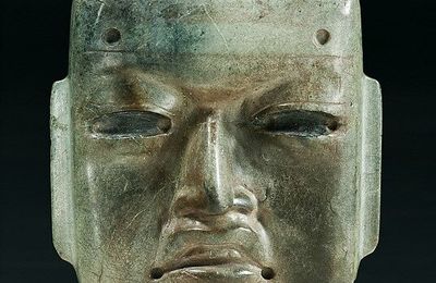 Mask, ca. 800 B.C. (fabrication); A.D. 1469–1481 (deposition), Olmec style, Mexico, Guerrero