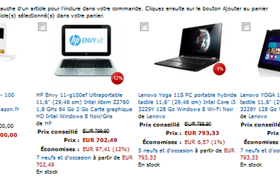 Une carte cadeau à gagner avec un PC hybride sur Amazon