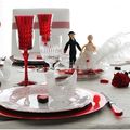 Ma table Saint Valentin "Les amoureux de Peynet".......