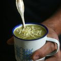 Soupe de blettes au lait de coco et gingembre