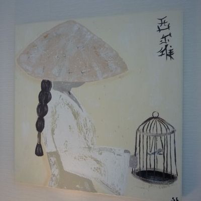 Ye et l'oiseau de paradis Femme asiatique au