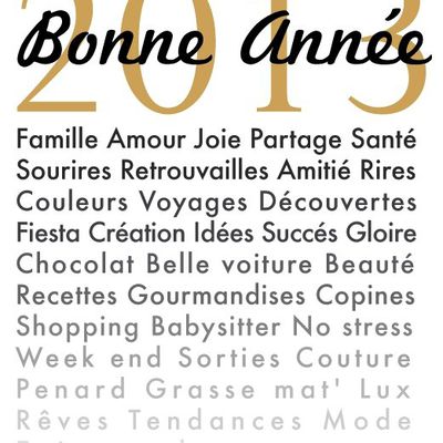 Je vous souhaite à tous et à toutes une très