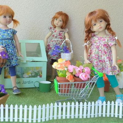 3 petites rousses à la jardinerie
