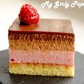 Entremet chocolat framboise