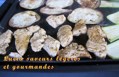 Plancha d'émincés de dinde aux épices