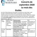 Programme de septembre 2020