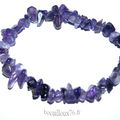 BRACELET AMETHYSTE 23 CHIPS - SUR CORDELASTIC 