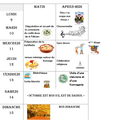 Programme semaine du 9 Octobre 