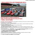 Roulage collectionneurs sur le circuit Bugatti en 2014