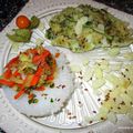 Filet de limande à la persillade avec du raw riz.