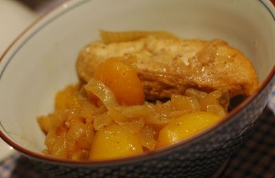 Tajine de poulet aux abricots