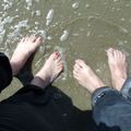 Les pieds dans l'eau